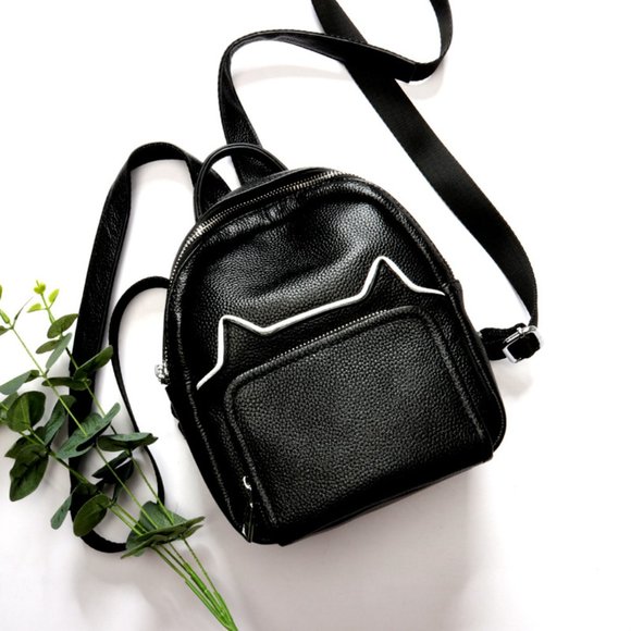 Cowhide backpack trend European and American schoolbag main image 4